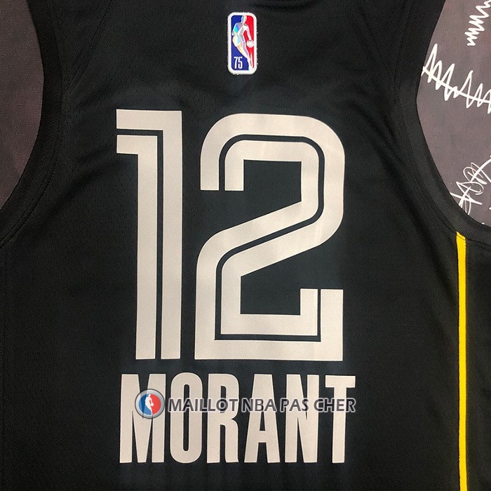 Maillot Memphis Grizzlies Ja Morant NO 12 Select Series Noir